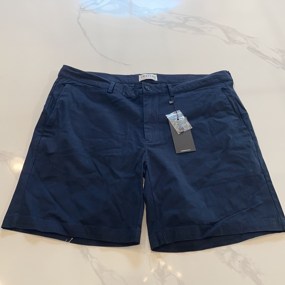 Shorts men’s navy blue Vestige Brand 36”